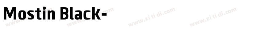Mostin Black字体转换